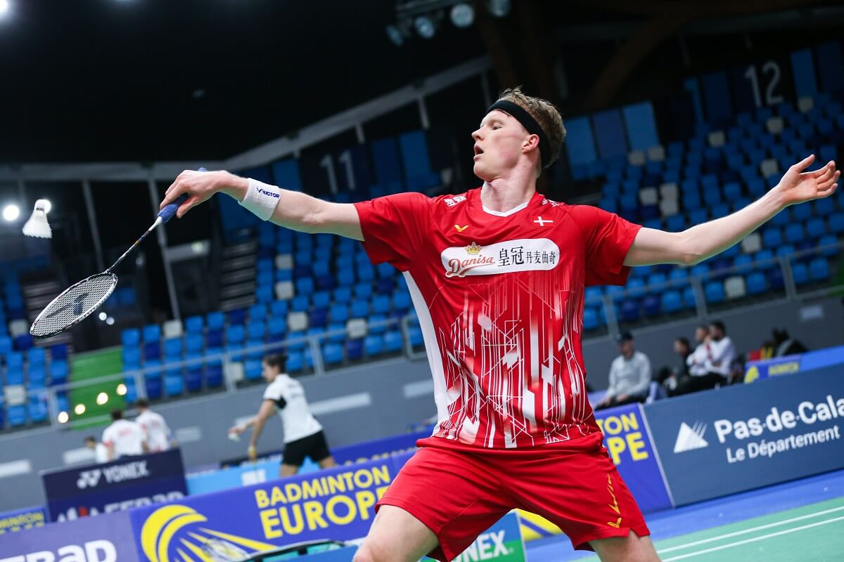 Anders Antonsen - Landshold - VICTOR - Danisa - Mille - EM for herrelandshold - EM for herre- og damelandshold - Badminton Europe