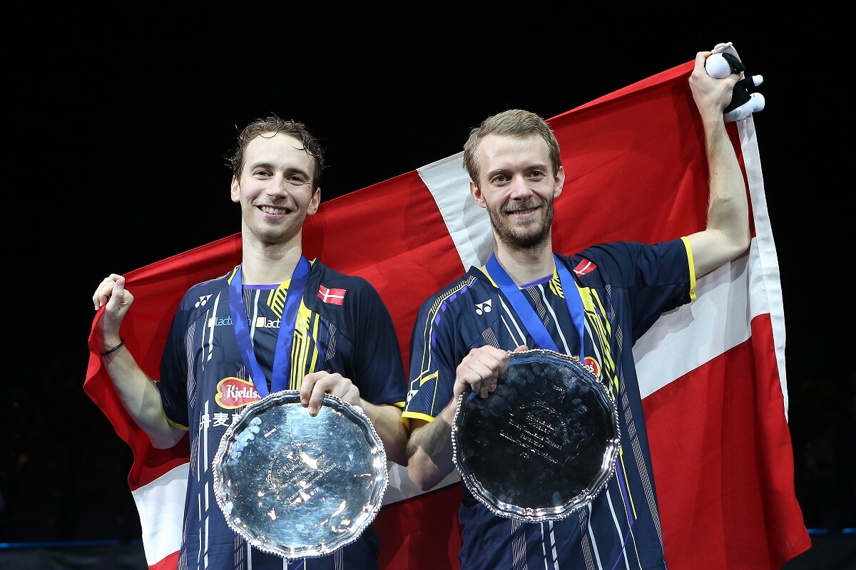 Mathias Boe - Carsten Mogensen - All England 2015 - Sejr - Oplevelse - Glæde - Fællesskab - Udvikling - Danmark - Dannebrog - Trofæ - Pokal