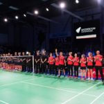 DK Caption: 20190422, København, Danmark Badminton Danmark RSL/FZ FORZA Ligafinale i Frederiksberg Hallen. Greve - Team Skælskør/Slagelse. Team Skælskør/Slagelse vinder guld. Foto: Lars Møller UK Caption: Badminton DEnmark RSL/FZ FORZA League Final in Frederiksberg. Greve - Team Skælskør/Slagelse. Team Skælskør/Slagelse vinder guld. Foto: Lars Moeller