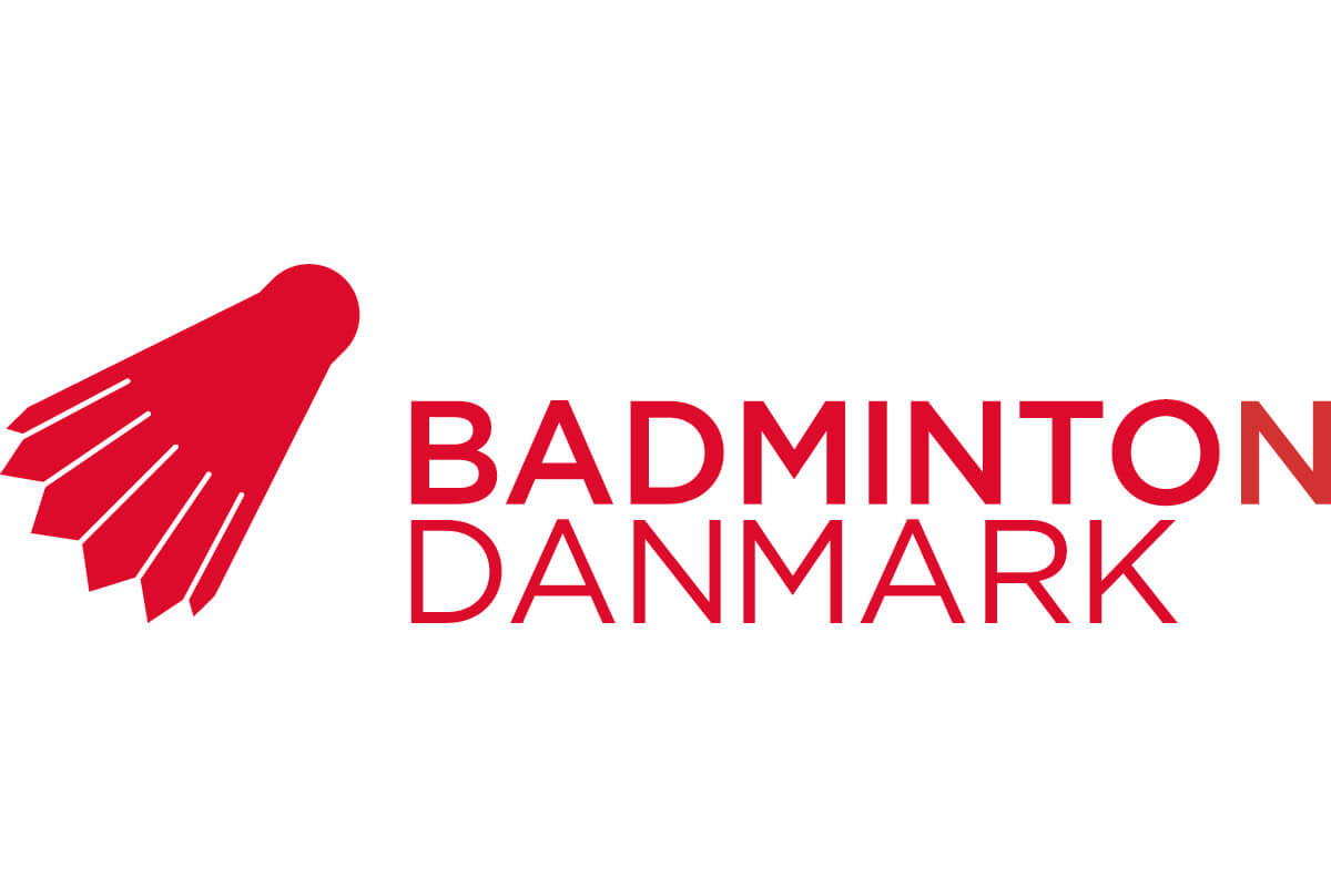 Logo - Badminton Danmark - Logoer - Fjerbold - rød - hvid