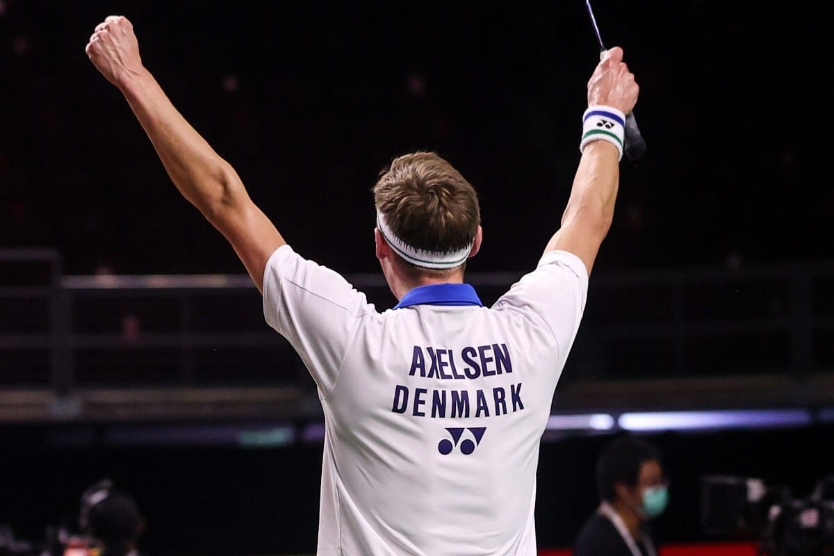 Viktor Axelsen - Glæde - Thailand Open - Badmintonphoto