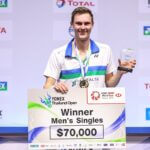 Viktor Axelsen - Glæde - Sejr- Finale - Thailand Open - Præmie - Podie