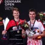 Badmintonphoto - Anders Antonsen - Gemke - præmie - glæde - oplevelse - sejr - medaljer - trofæ - Denmark Open 2020