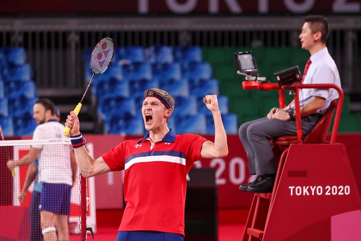 Badmintonphoto - OL - Olympics - Viktor Axelsen - Glæde