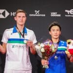 Viktor Axelsen, VICTOR DENMARK OPEN, Vinder - Momota - præmier - podie - podium - medaljer - præmiepodie - Odense