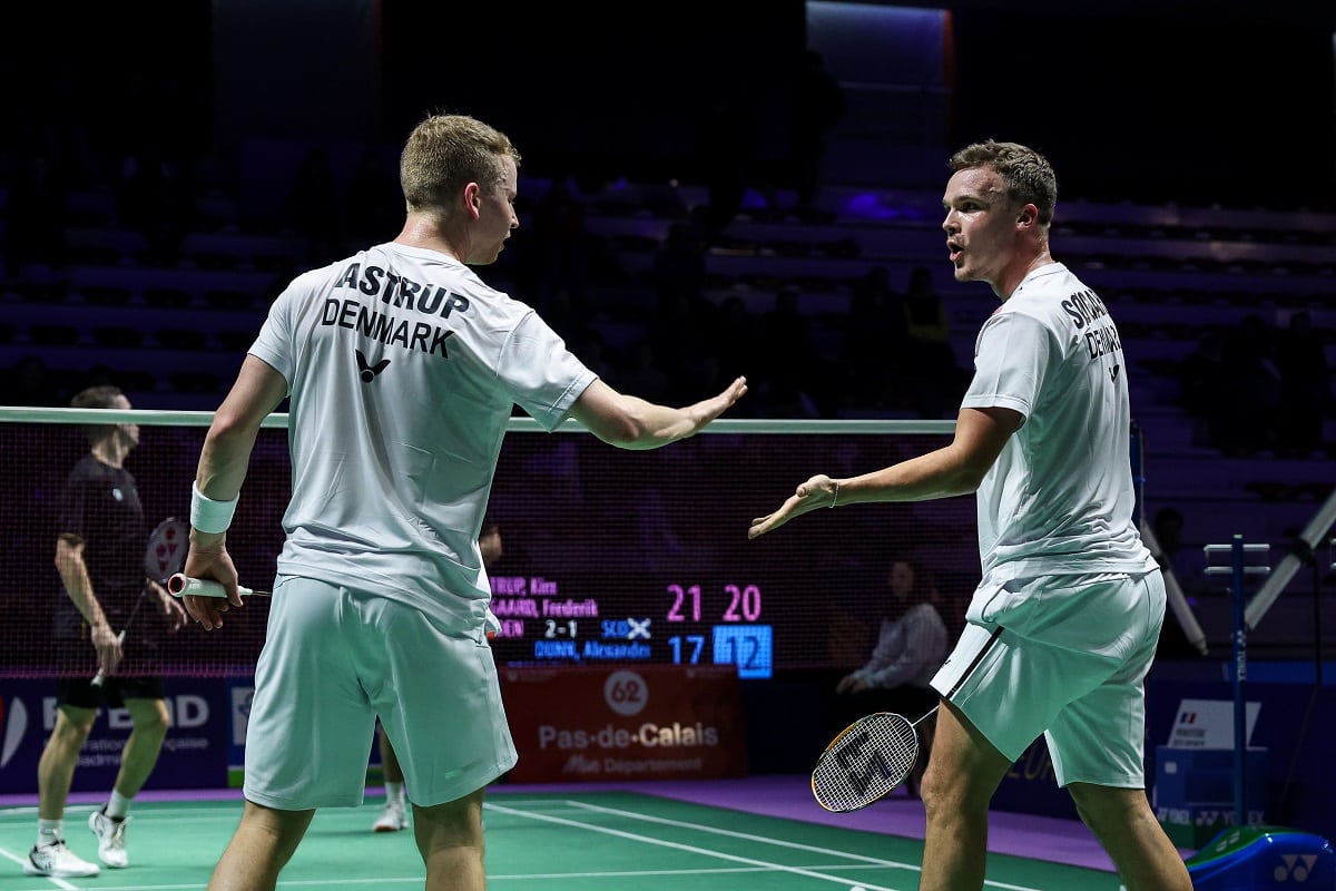 Kim Astrup - Frederik Søgaard - Landskamp - Landshold - VICTOR - EM for blandede hold 2023 - Badmintonphoto