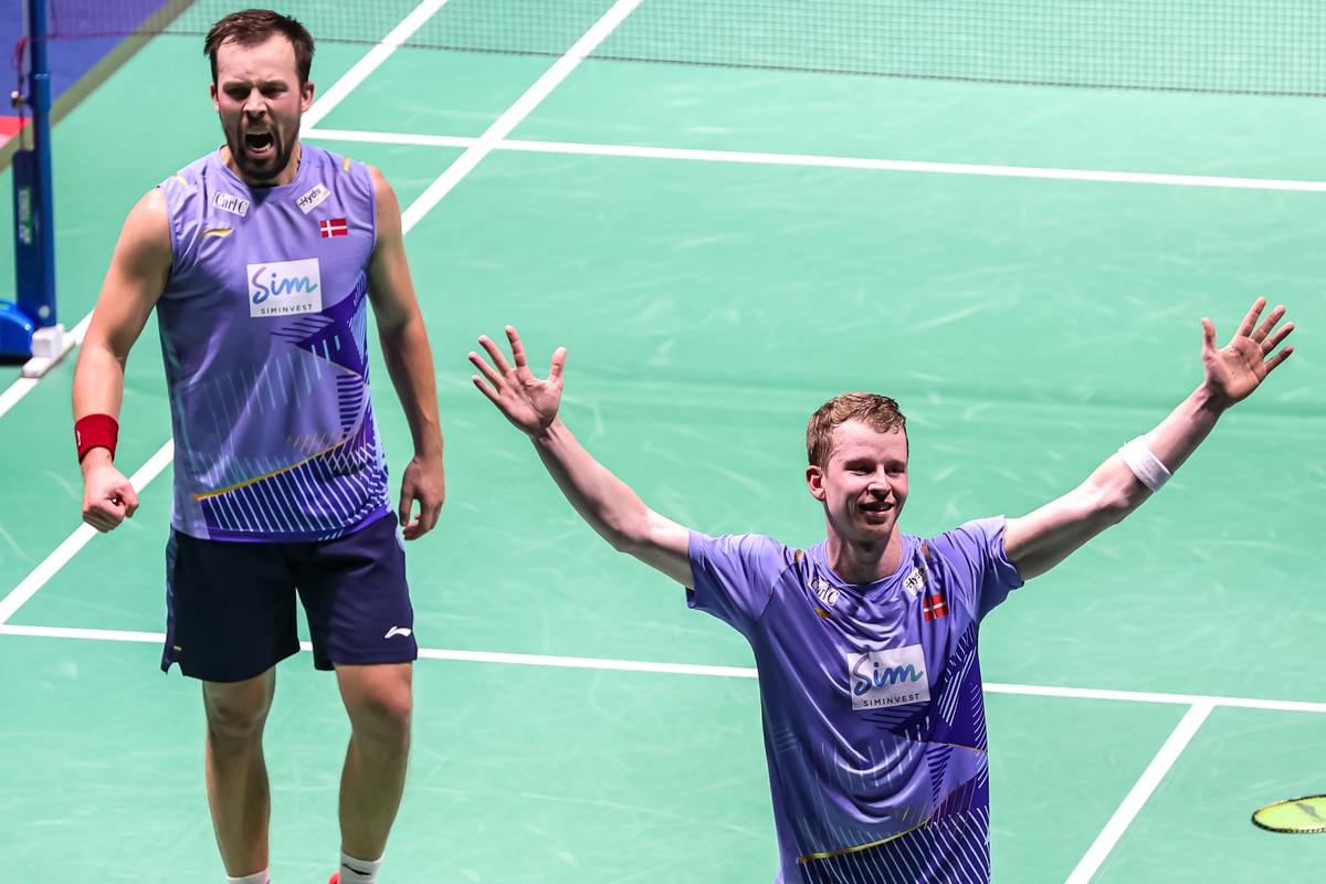 Badmintonphoto, Kim Astrup, Anders Skaarup, French Open